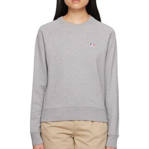 Tricolor fox patch adjusted sweatshirt